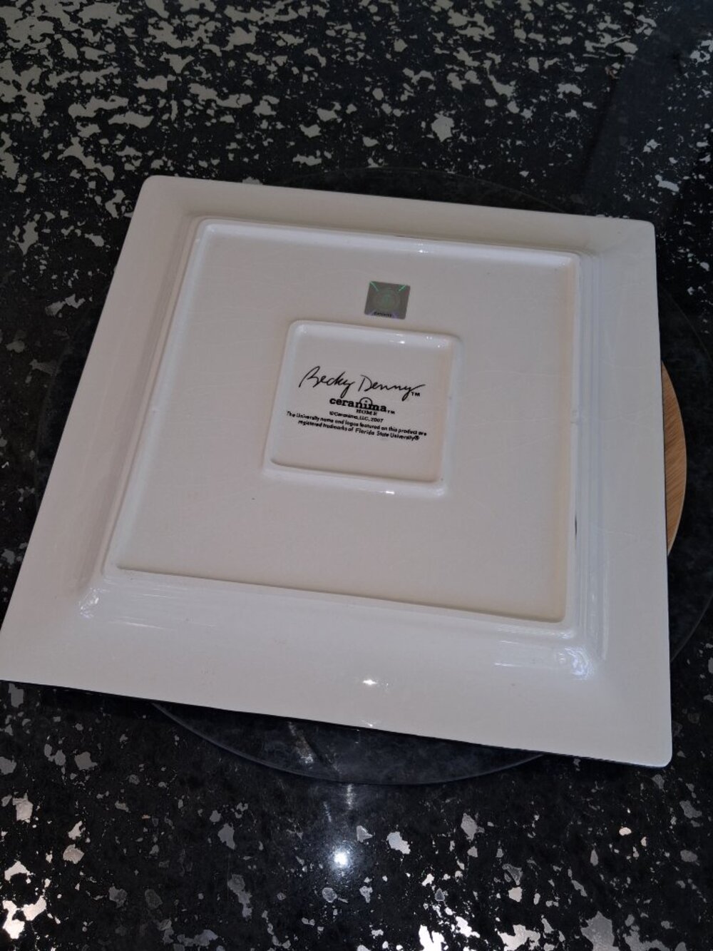 FSU Ceramic Platter - Picture 8 of 13